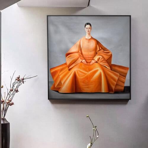 Splendid Attire Korean Japanese East Woman Canvas Painting Wall Art Picture For Living Room Home Decor Solemn Posters And Prints