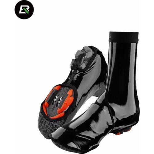 ROCKBROS Cycling Thermal Shoes Cover Winter Windproof MTB Bike Equipment Bicycle Overshoes Protector Warmer Boot Covers 2 Sizes