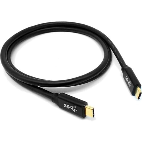 0.5M 1M 100W PD fast charge USB3.1 Gen2 double head type-c with E-Maker chip 5A cable 2M 3M