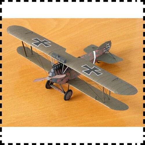 1:33 Scale Phonix D IIa Single-seat Fighter DIY Handcraft PAPER MODEL KIT Puzzles Handmade Toy DIY