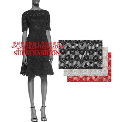 150*150cm embroidery eyelash lace fabric for evening dance dress shirt clothes