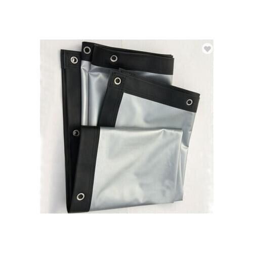 3D Silver PVC Soft Metal Simple Eyelet Projector Screen Metal Screen120"