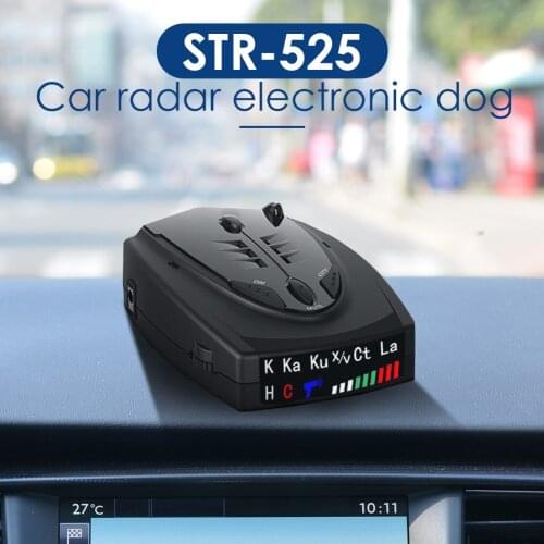 Anti Radar Detector Car Voice Speed Alert X K Band English Russian Thai STR-525 for Caring Personal Cars Accessories
