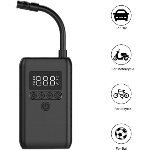 Car Electrical Air Pump Mini Portable Wireless Tire Inflatable Deflate Inflator Air Compressor Pump&TPMS Motorcycle Bicycle Ball