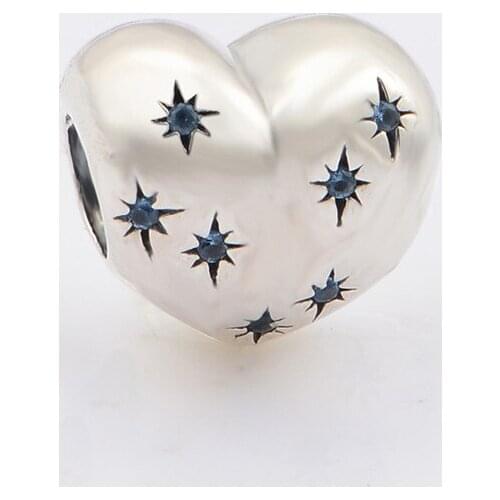 Heart Bead Bracelet Lady Silver 925 Jewelry DIY Pavement Wishing Dream Silver Beads Made of Jewelry