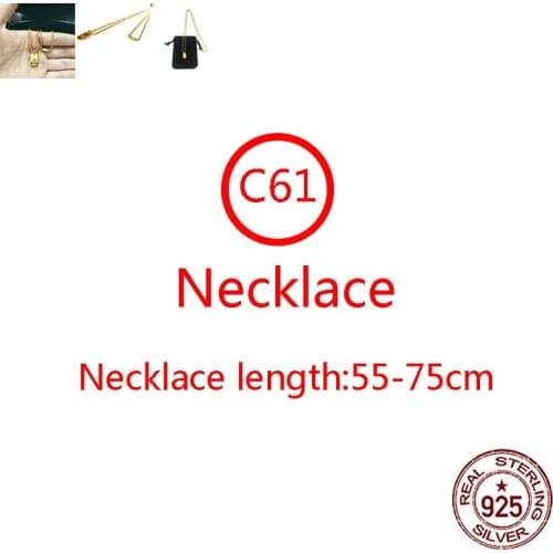 C61 S925 sterling silver necklace personality cross five-pointed star beads hip hop fashion sweater chain retro jewelry 2021 hot