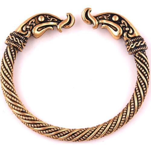 Viking Dragon Bracelet Screw Nail Bangle Punk Gothic Knot Norse Nordic