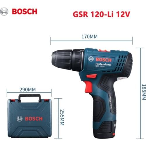 Bosch GSR 120-Li 12V Electric Screwdriver Lithium Electric Drill Screwdriver Power Tool Screwdriver With One Battery