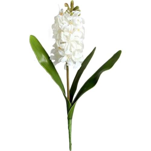 Artificial Hyacinth Plants Hyacinthus Orientalis Simulation Flowers Plastic Material: PE Romantic And Warm Decorations