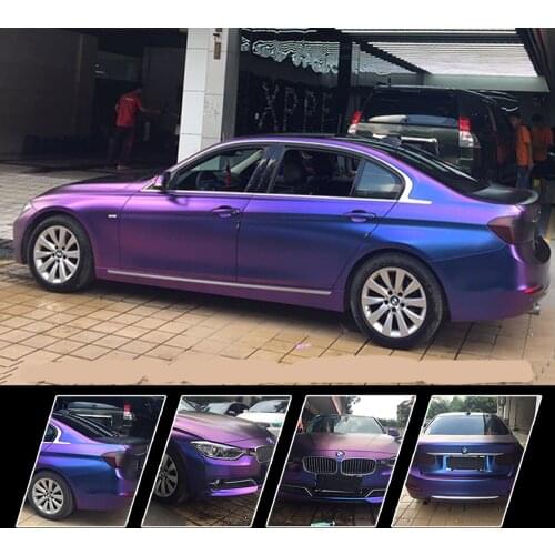 100X152cm Matte Stain Chameleon Vinyl Wrap Purple Color Change Film for Motorcycle Car Interior Body Sticker Decals Sheet Roll