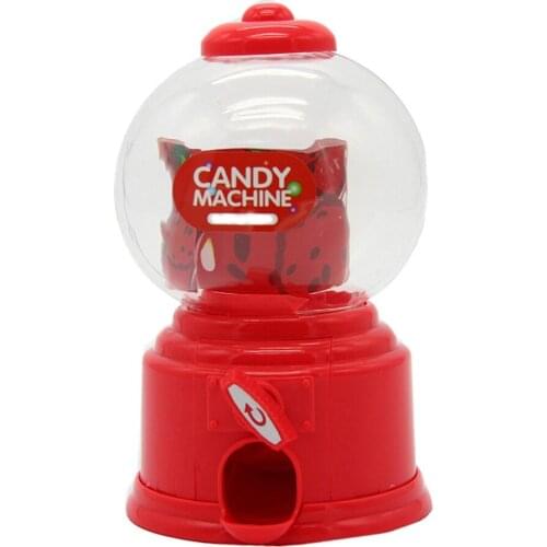 Cute Sweet Mini Candy Machine Bubble Dispenser Coin Bank Kids Toys Children Gift B99