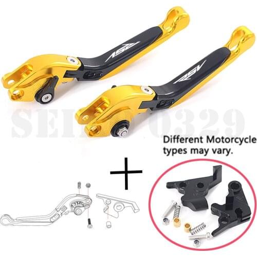 Motorcycle Folding Extendable CNC Moto Adjustable Clutch Brake Levers For Aprilia RSV MILLE / R 2004 2005 2006 2007 2008