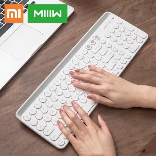 NEW Xiaomi MIIIW Bluetooth Dual Mode Keyboard 104 Keys 2.4GHz Multi System Compatible Wireless Computer Laptop Tablet Keyboard