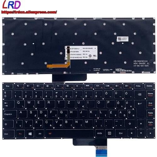 New Original HU Hungarian Backlit Keyboard for Lenovo Yoga 2 13 Laptop 25215084 25215053