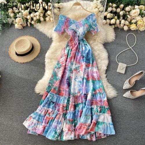 Oceanlove Off-the-shoulder Summer Dresses