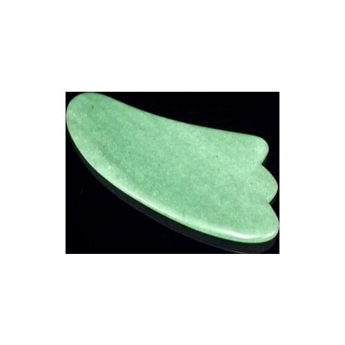 Natural Green Stone Plate Of Facial Scrapping Triangular Piece Body Meridian Tools Tool Health Therapy Care Point