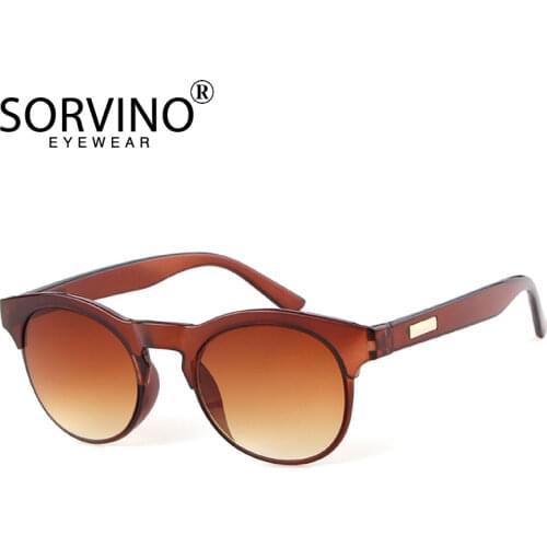 SORVINO Oval Cat Eye Women Sunglasses 2020 Designer Tinted Mirror Leopard Cateye Sun Glasses Bling Blue Red Tortoise Shades SP87