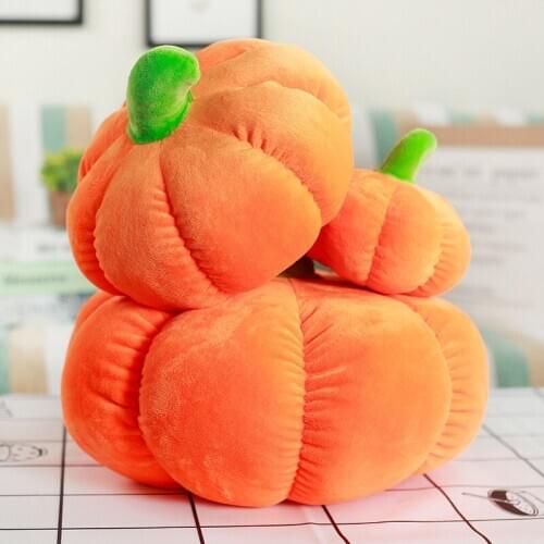 Pumpkin Plush Pillow Creative Funny Home Cushion PP Cotton Office Car Decor Halloween Christmas Toys for Children Kids Gift