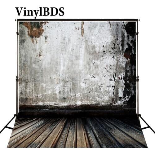 VinylBDS Background Child Photo Studio Mottled Worn-out brown color wodden floor Photography Backdrops fotografia photocall