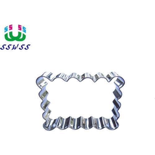 Wavy Lines Rectangular Shape Cake Decorating Fondant Cutters Tools,Water Ripple Cookie Biscuit Baking Molds,Direct Selling