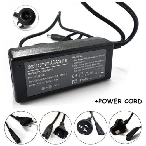 18.5V 3.5A 65W Notebook Laptop AC Adapter Charger For Ordenador Portatil HP G60-100 G60-120US G60-230US G60-235WM G60-533CL