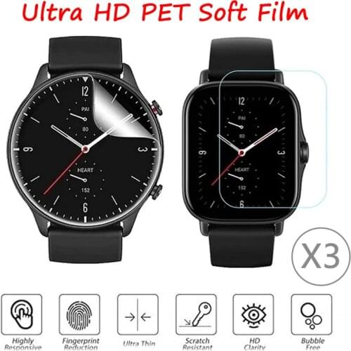 3D Full Screen Protector Foil Soft Film For XiaoMi HuaMi Amazfit GTR 2 2E 42 47 MM Cover For Amazfit GTS 2 2E 2 Mini (Not Glass)