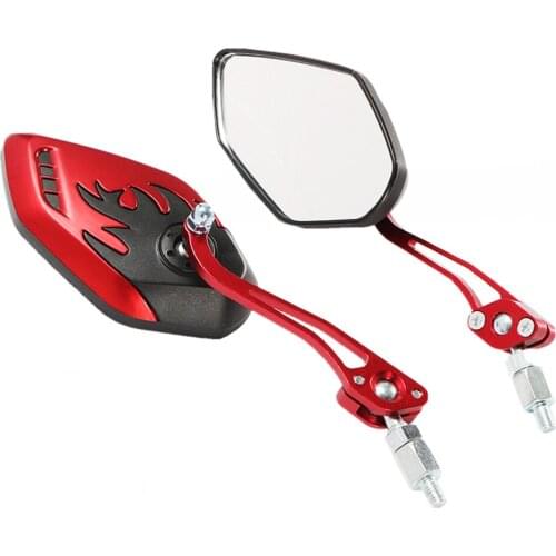 8mm 10mm Motorcycle rearview mirror Positive motorbike scooter mirror Rearview cafe racer for yamaha honda SUZUKI