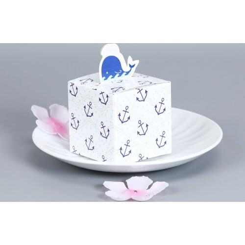 10Pcs Wedding Favor Supplies box Wholesale Whale Style Favors Candy Box Gift Box For Birthday Party Baby Shower Gifts Boxes
