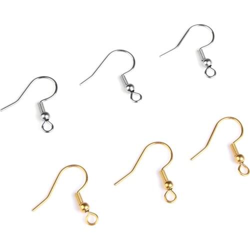 100pcs 20*17mm Gold Antique bronze Ear Hooks Earrings Clasps Findings Earring Wires For Jewelry Making Supplies Wholesale
