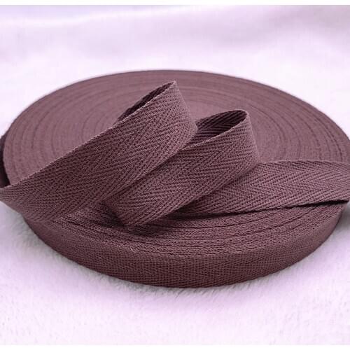 3yards/lot 10mm/20mm Herringbone Tape Ribbons 100% Cotton Woven Ribbon Sewing Wedding Decoration DIY Fabric Crafts #19