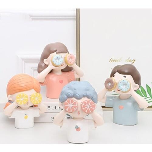 Home Decoration Accessories Adornos Para Casa Creative Character Cute Girl Living Room Office Desk Gift статуэтки для интерьера