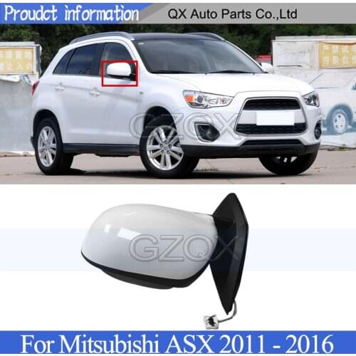CAPQX Outside Door Rearview Mirror Assy 3 lines For Mitsubishi ASX 2011 2012 2013 2014 2015 2016 Rear Veiw Mirror Side Mirror