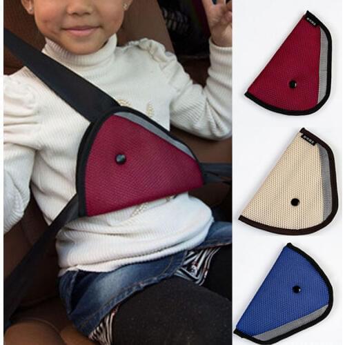 Triangle Child Car Safety Belt Holder Child Resistant seat cover Protector Shave Baby Adjuster Car Seat Belt Extender