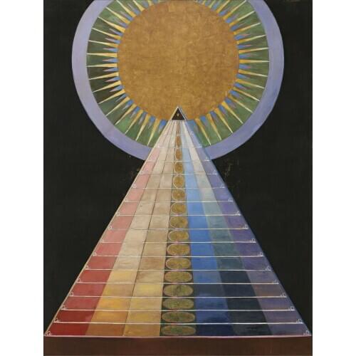 Hilma Af Klint Altarpiece No. Giclee Art print Silk poster Home Wall Decor