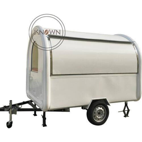 Customized Ice cream sausage burger coffee fast food trailer cart for sale