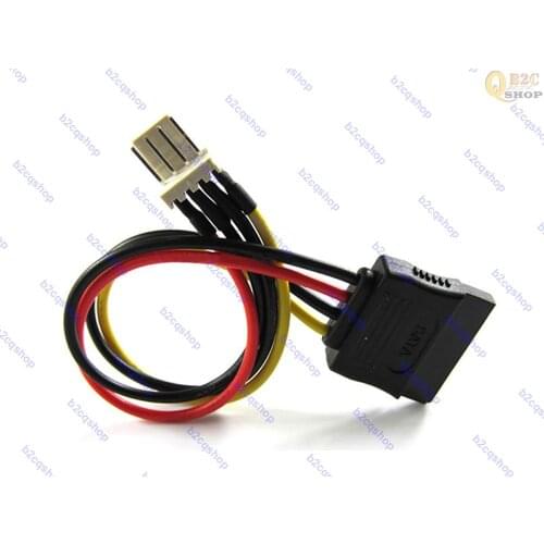 4pin Floppy FDD to SATA Power Converter Adapter Cable Compatible w/ Dell MX714