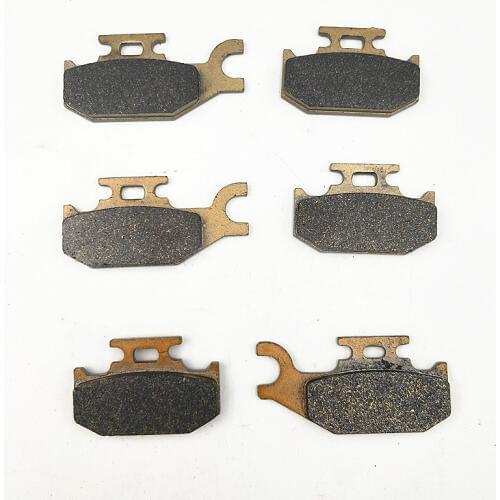 Motorcycle Front Rear Brake Pads Sets For JOHN DEERE ATV Trail Buck 500/650 EX/EXT 2004 2005 2006 2007 2008