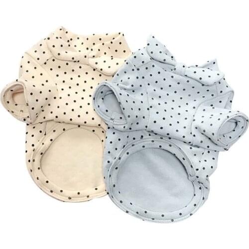 Cute Bow Tie Dog Clothes For Dogs Costume Cotton Dot Dog Sweater Pet Clothing Chihuahua Yorkshire Underwear Clothes