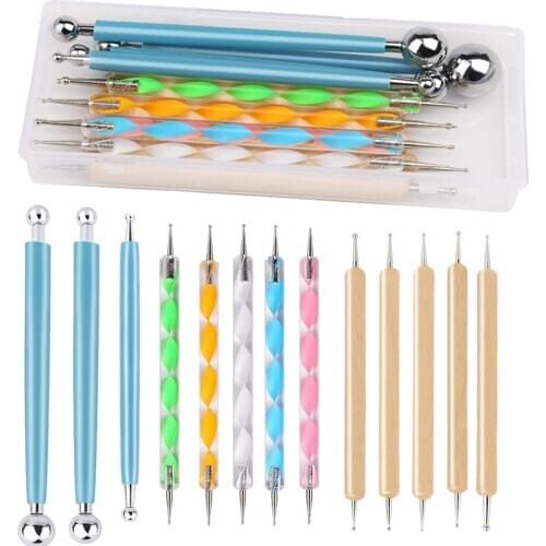 14pcs Dotting Tools for Painting Rocks Mandala Painting Dotting Stencil Dot Mandala Kit Nail Rock Fabric Wall Art