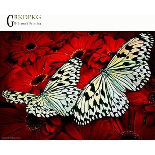 New 5D DIY Diamond drawing,Diamond embroidery,Cross stitch,butterfly,Animal,flower,Cartoon,image,Unfinished decorative painting