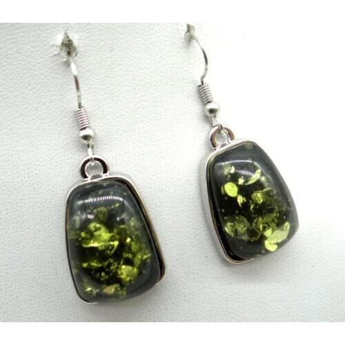 Wholesale Natural Precious Modernist Water drop TEARDROP GOLDEN HONEY PRESSED AMBERS Jewelry making earring