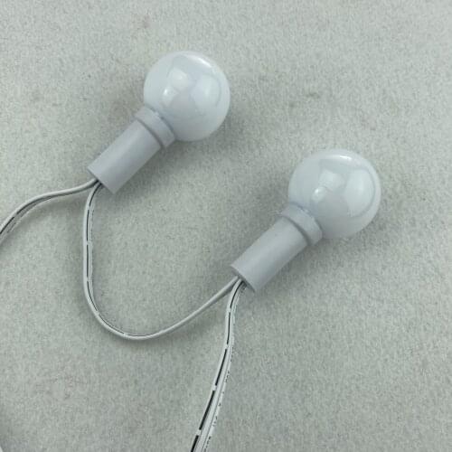 50nodes G40 addressable RGB DC5V/12V WS2811 LED pixel light;6inches(15cm) wire spacing;all WHITE wire;IP68;xConnect pigtails