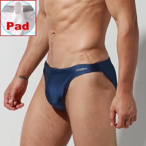 Push Up Pad Men Swim Briefs Sexy Gay Swimwear Bikini Swimming Trunks Man Swimsuit Tanga Bath Suit Shorts 2019 Desmiit zwembroek