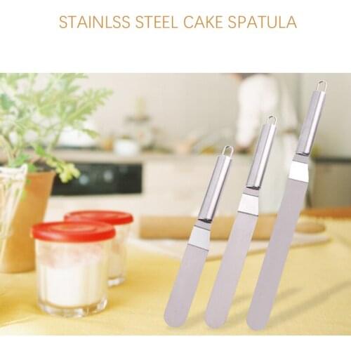 DIY Baking Cake Stainless Steel Handle Cream Spatula Decorating Tools Pastry Cake Butter Accessories Kitchen Gadgets