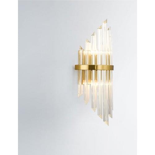 Modern Crystal Led Wall Lamp For Home Decoration Bedroom Bedside Lamp Nordic Living Dining Room Interior Lighting Decor Lamps