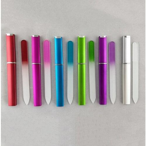 1pc Glass Nail File Block Nail Polish Sanding Buffer Strips Polishing Manicure Decorations Tool Sanding Pedicure Nail Tools