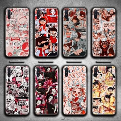TOPCASHOP Japanese Anime Collection Phone Case For Samsung Galaxy Note20 ultra 7 8 9 10 Plus lite J7 J8 Plus 2018 Prime M21