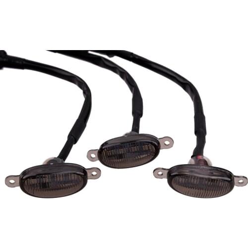 1 Set Car Amber LED Front Bumper Grill Grille Daytime Running Lights Fit for Ford F-150 Raptor 2010 2011 2012 2013 2014-2018