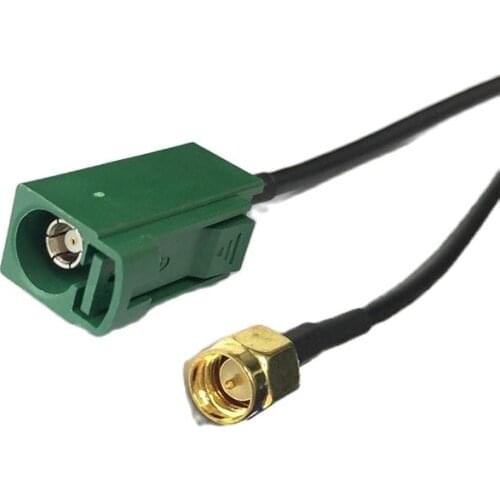 1PC Car TV extension cable SMA male plug to Fakra E female RF cable RG174 20cm 8inch wholesale NEW
