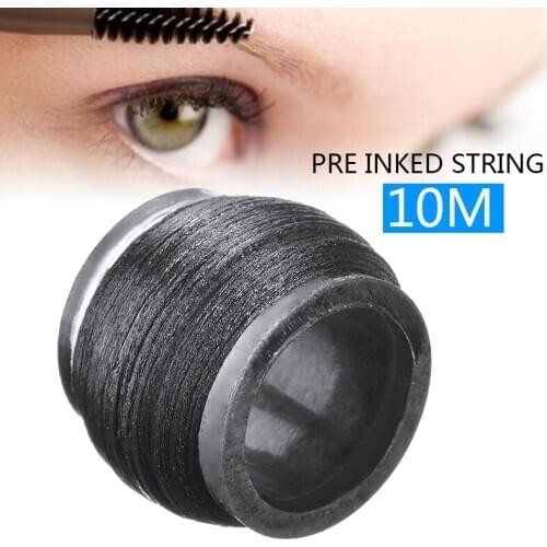 10m/32.8ft Pre Inked Tattoo Mapping String Microblading Eyebrow Marker Line Positioning Rope Brow Shapes Drawing Auxiliary Tools